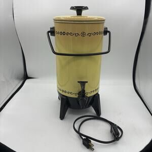Mirro Mirro-Matic Electric Coffee Percolator 22 Cup Yellow Gold M-9294-65‎